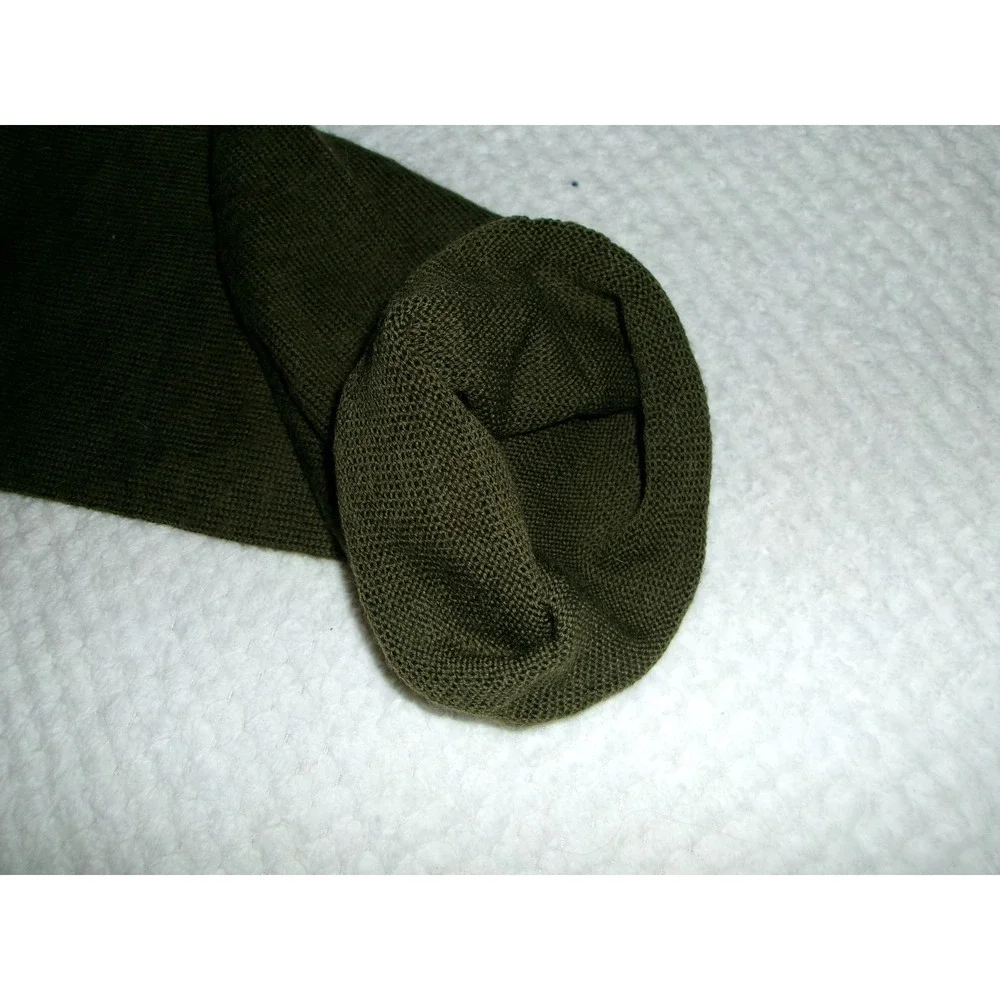 Midwest Knitting Mills Mens OS Scarf Olive Drab Green 100% Wool USGI